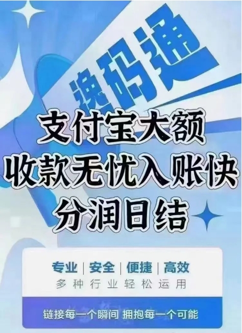 【找合伙人】支付宝大额商家收款码项目合伙人